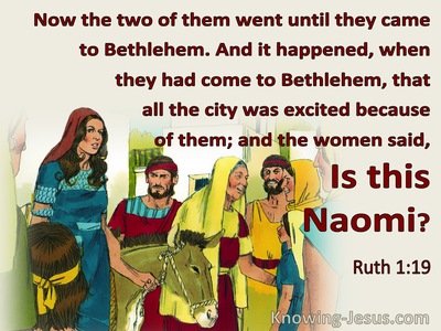 Ruth 1:19 They Went Until They Came To Bethlehem (red)